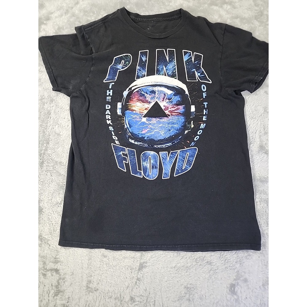 Pink Floyd T-Shirt Dark‎ Side Of The Moon Mens Small Black Spaceman Graphic